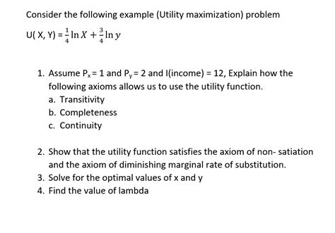Utility maximization problem Utility Maximization Examples 的图像结果