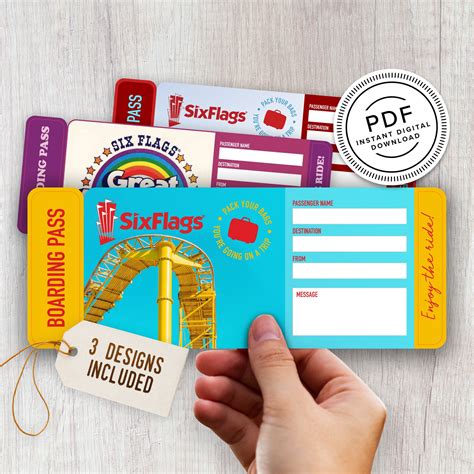 Six Flags Tickets 1 Day Pass Theme Park & Club Passes For Sale EBay