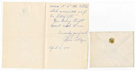 Lot Detail - Grace Coolidge Handwritten and Signed White House Letter ...