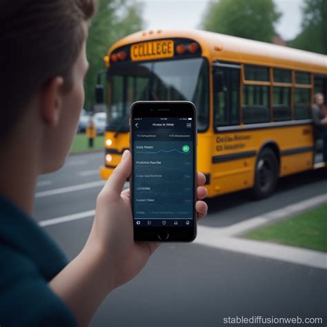 3D Model of College Bus Tracking App with Dual Display | Stable ...