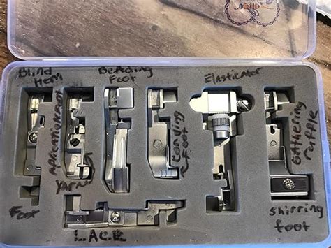 HONEYSEW 7 Presser Feet Set for Singer Overlock Serger India | Ubuy