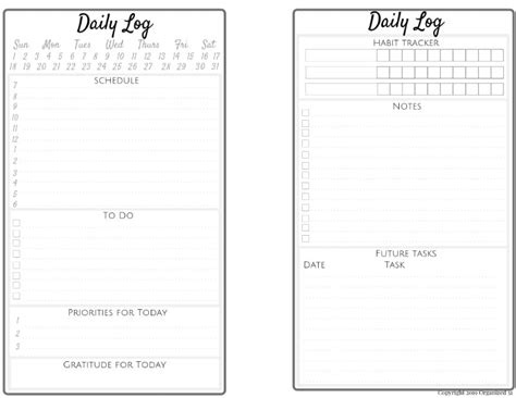 Image result for OneNote Bullet Journal Template