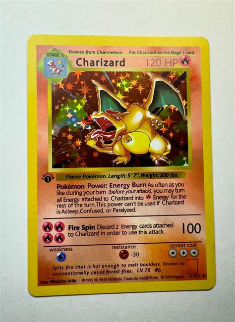 Charizard 1st Edition SHAWDOWLESS Holographic Pokemon Card Mint - Etsy