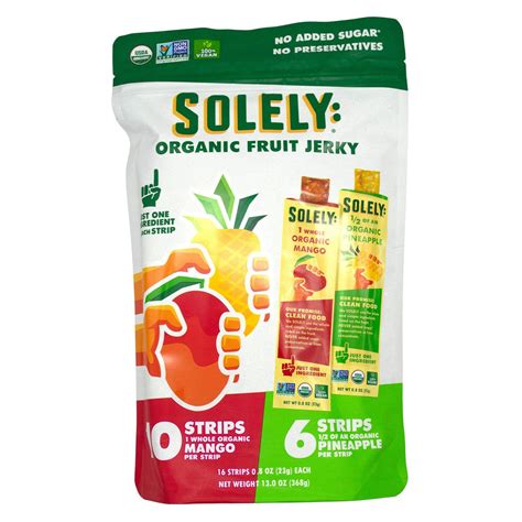 Solely Organic Fruit Jerky — Snackathon Foods