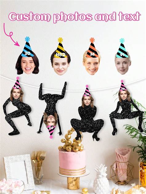 Verjaardagsdecoratie voor mannen, grappig gezichtspak banner cadeau ...