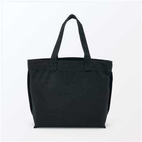 Canvas wide tote bag