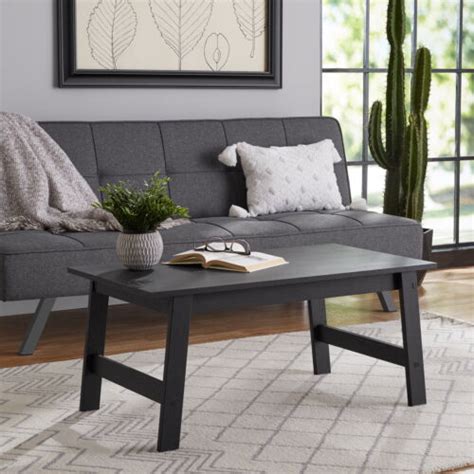 Modern Black Wood Rectangle Coffee Table - NEW India | Ubuy