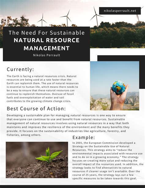 The Need for Sustainable Natural Resource Management by Nikolas ...