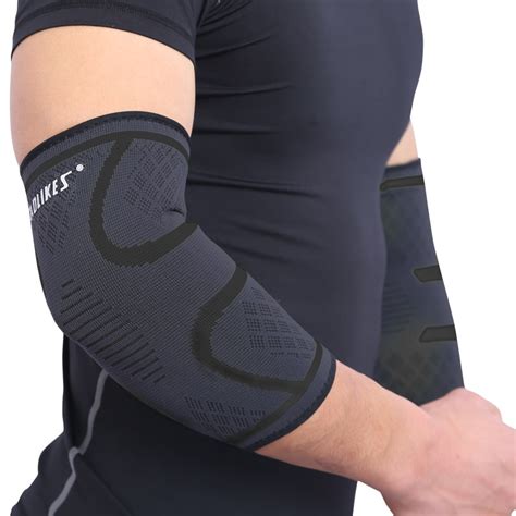 Elbow sleeves Support Elastic Gym Sport Elbow Protective Pad Absorb ...