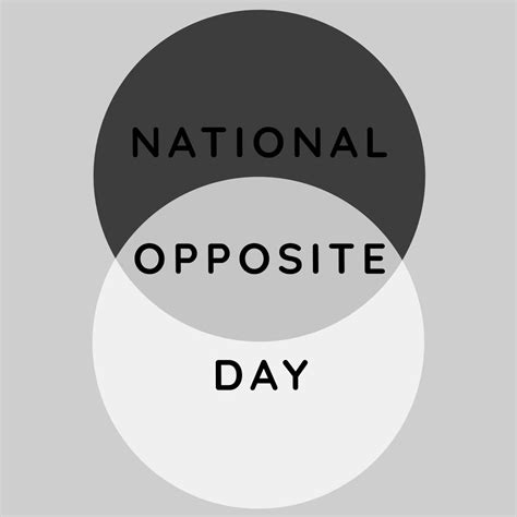 National Opposite Day Encompassing Contrast and Duality - Free Stock ...