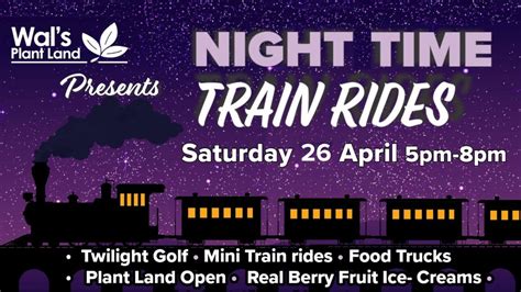 Night-Time Train Rides At Wals, 109 Bush Road, Mosgiel, New Zealand ...
