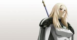 AD Wall Poster anime_girl_claymore_armor_spears_blonde_ 13*19 inches ...