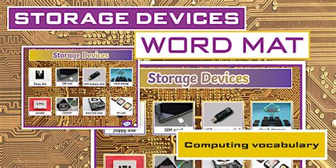Storage Devices Word Mat