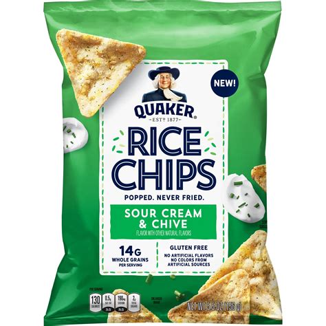 Quaker Sour Cream & Chive Rice Chips - 5.5 oz Bag Nepal | Ubuy