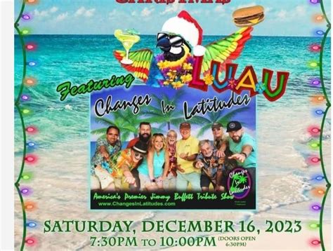 Christmas Luau Jimmy Buffett Tribute Band, Trinity-on-Main, New Britain ...