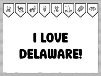 I LOVE DELAWARE! U.S.A. States Bulletin Board Kit school resource by ...