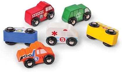 WISHKEY Plastic 6 Pcs Construction Vehicles Push and Go Toy Cars ...
