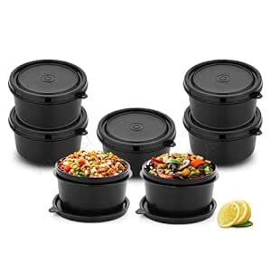 Buy JSI Steel Microwave Safe Containers with Lid, Set of 7 Pcs, 450ml ...