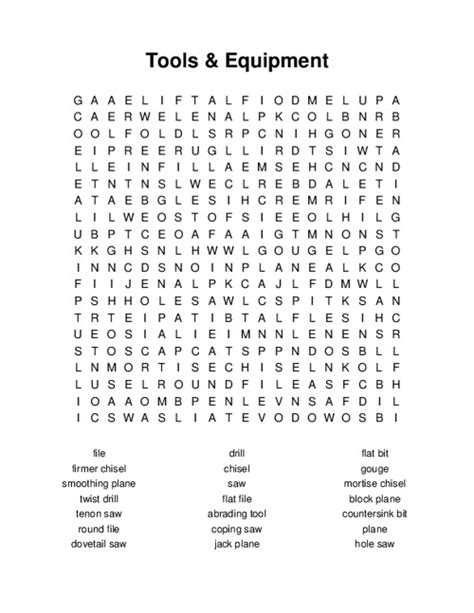 Image result for ToolBox Word Search