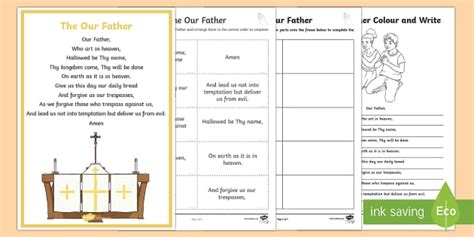 The Our Father Activity Pack - CfE Catholic Christianity