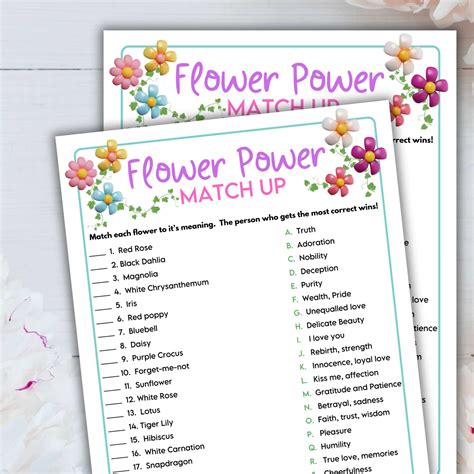 Image result for Flower Matching Game Printable