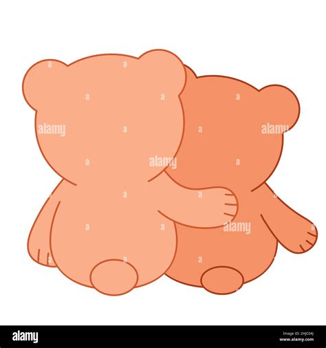 Clipart Of Bears Hugging
