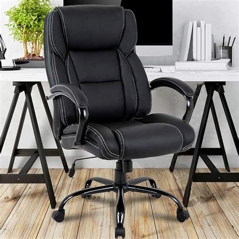 Big & Tall Executive Office Chair Heavy Duty 500LBS Computer Desk Chair ...