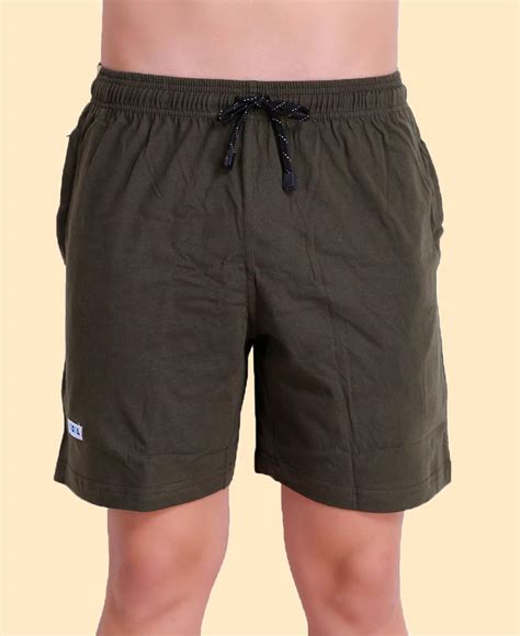 T.T. Men Cool Solid Bermuda Shorts Dark Olive Green – T T Bazaar