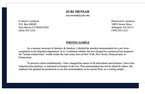 Image result for Examples of Writing Samples