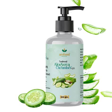 AMBANI HEALTH CARE Aloevera Cucumber Gel I for All Skin Types, Face ...