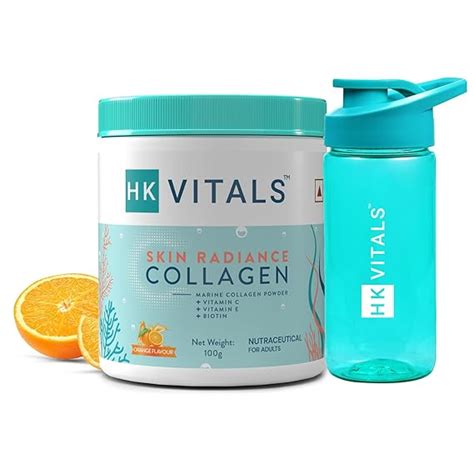 HealthKart HK Vitals Skin Radiance Collagen Powder, Marine Collagen ...