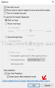Image result for On Screen Keyboard Starts Automatically