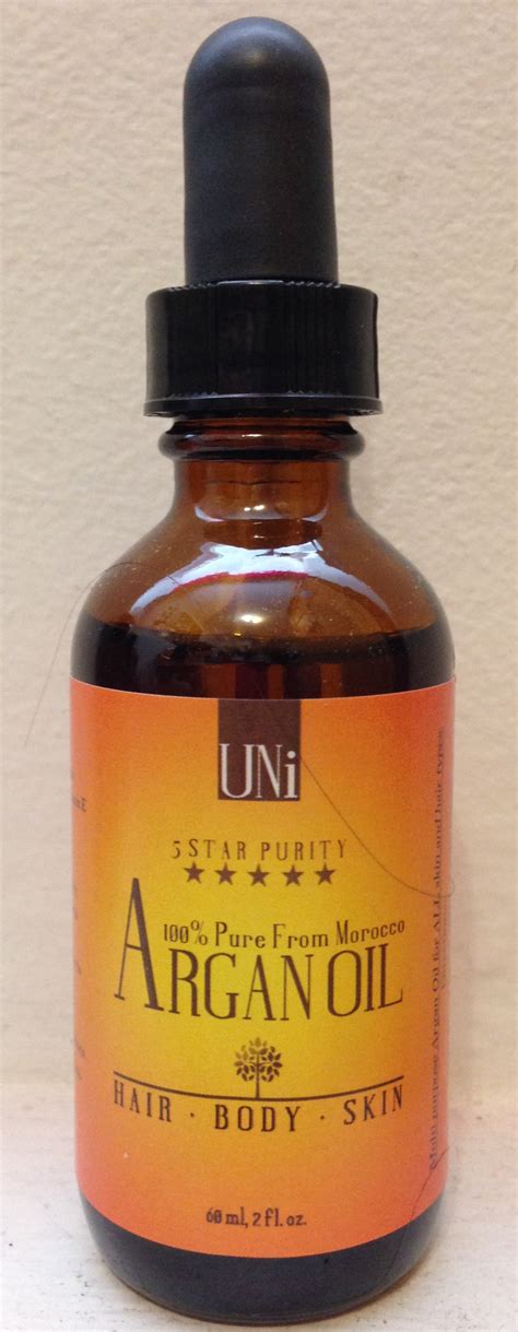 UNi 100% Pure Moroccan Argan Oil for Hair & Skin Review – Adventures in ...