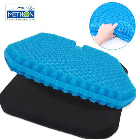 METRON Tailbone Pain Relief Gel Seat Cushion for Sitting Long Hours |B ...