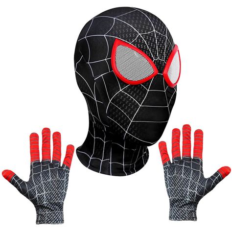 Buy Fancyku® 3D Spider-Man Mask and Gloves Gift, Spiderman Masks Spider ...
