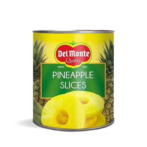 Del Monte Pineapple Slices, 836g | Canned Pineapple| Ideal for deserts ...