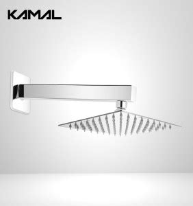 KAMAL Rain Stainless Steel Ultra Slim 6x6 Inch with 12 Inch Long S.S ...