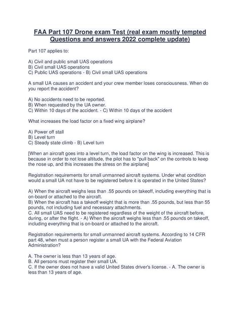 Image result for FAA Part 107 Test Questions