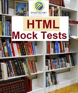 Free HTML Mock online Tests Part-I | Web Designing Code Tests @StudyEcart