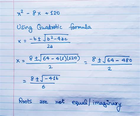 factorise x²-8x+120 - Brainly.in