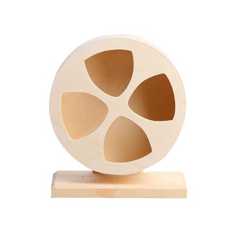 Buy POPETPOP Silent Hamster Wheel-Wooden Exercise Wheel Mute Hamster ...