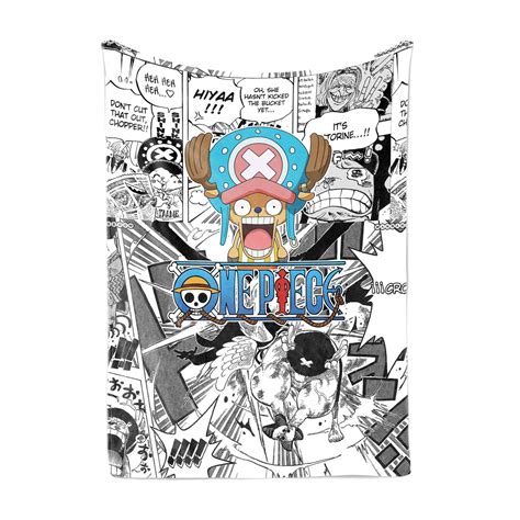 Tony Chopper Manga Panels One Piece Blanket - AnimeBape