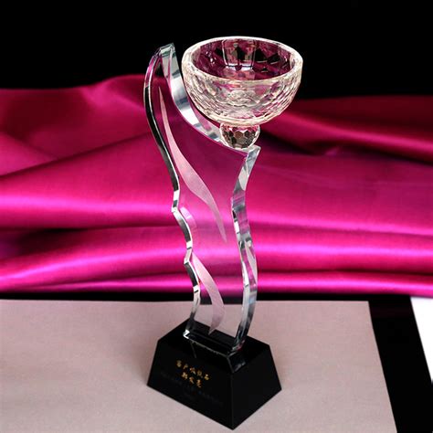 水晶奖杯制作创意活动颁奖礼品比赛银行纪念品工艺品水晶摆件批发-阿里巴巴
