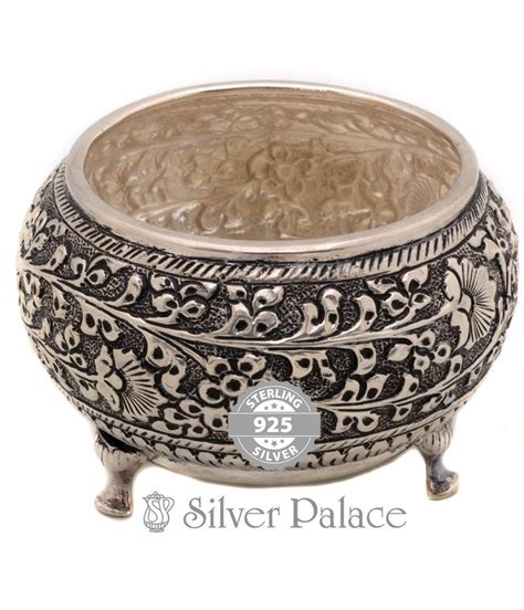 925 Sterling Silver Antic Silver Sandhana Kinnam – Traditional Pooja ...