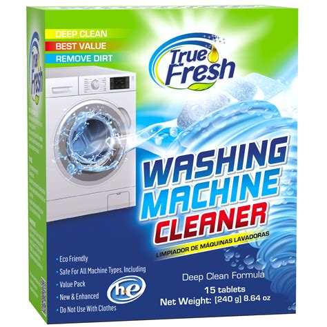 True Fresh Washing Machine Cleaner Tablets, 15 Pack, Front Loader, Top ...