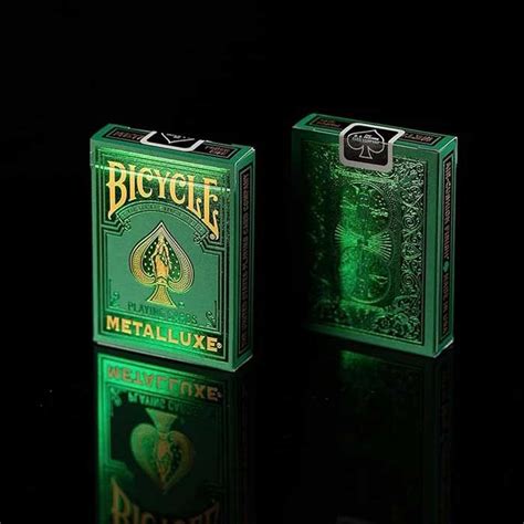 Buy Bicycle Metalluxe Green Premium Metal Foil Playing Cards | Art of Cards