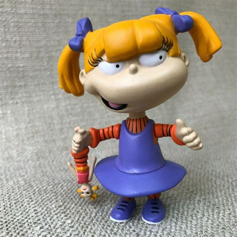 Rugrats Nickelodeon Angelica with Doll Poseable 3" Collectible Figure ...