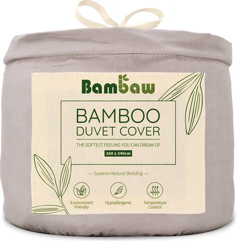 Bambaw Cozy Bamboo Bed Linens - Duvet Cover 260 x 240 cm - Interismo