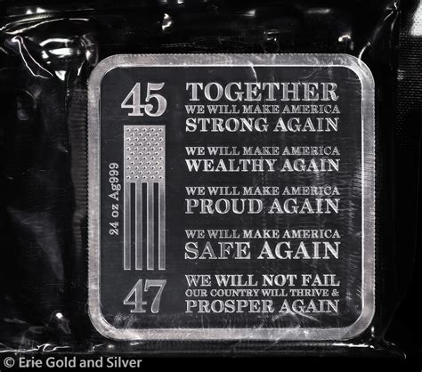 Erie Gold And Silver | 2024 MAGA Trump Train 24 oz Fine Silver Bar