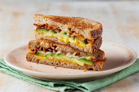 Avocado Bacon Grilled Cheese Sandwich